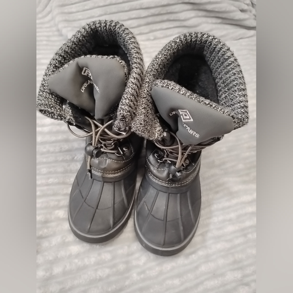 Dream Pairs kids 1 youth winter snow boots insulated waterproof cold weather